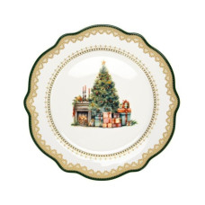 Тарелка Fissman Christmas Eve 20 см фарфор 13756