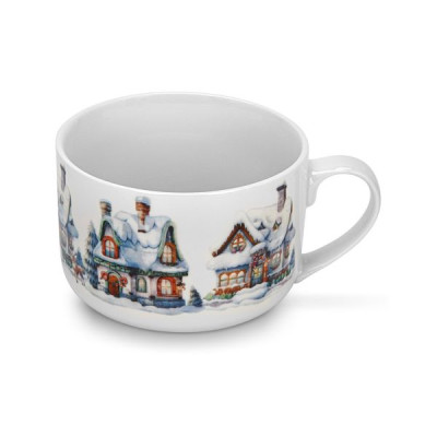 Кружка 700 мл Fissman New Year, фарфор (арт. 13762)