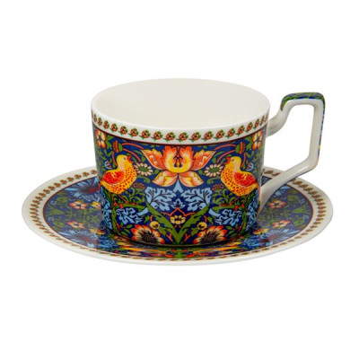 Чашка с блюдцем 250 мл Lefard Моррис синий, фарфор (арт. 924-863)