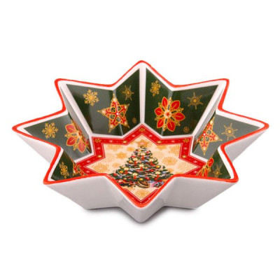 Салатник 26 см Lefard Christmas Collection, фарфор (арт.986-014)