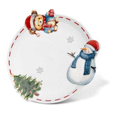 Тарелка 20 см Fissman Winter, доломит (арт. 0369)