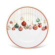 Тарелка Fissman Christmas Balls 19 см фарфор 16082