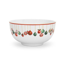 Салатник Fissman Christmas Balls 14 см фарфор 16084