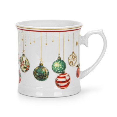 Кружка 450 мл Fissman Christmas Balls, фарфор (арт. 16087)