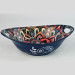 Салатник овальный с ручками Olens Мальована синий 23x15x7 см, 500 мл 8030-450